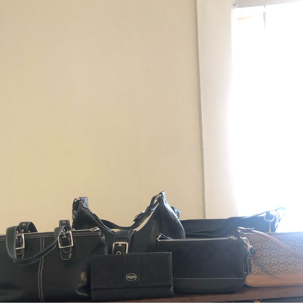 7 vintage Coach Duffle Baguette Demi Shoulder Bags